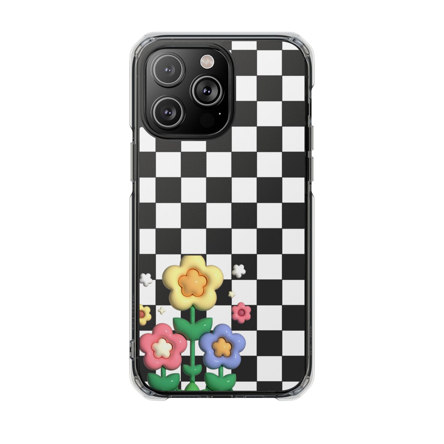 Floral Checkerboard
